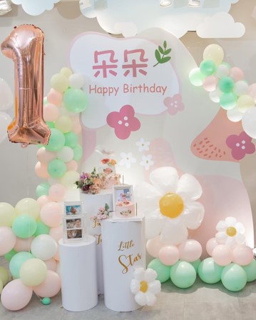 花朵風主題布置