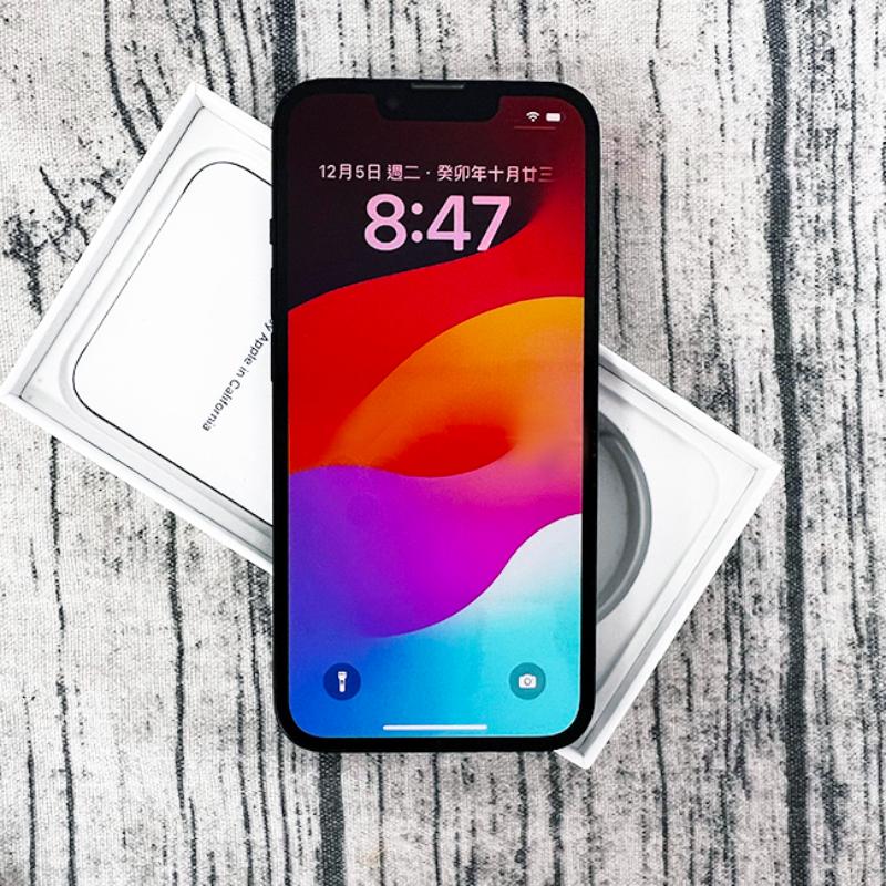 【二手】蘋果 Apple iPhone 13 附快充配件組+保護貼+防摔殼 售後保固10天