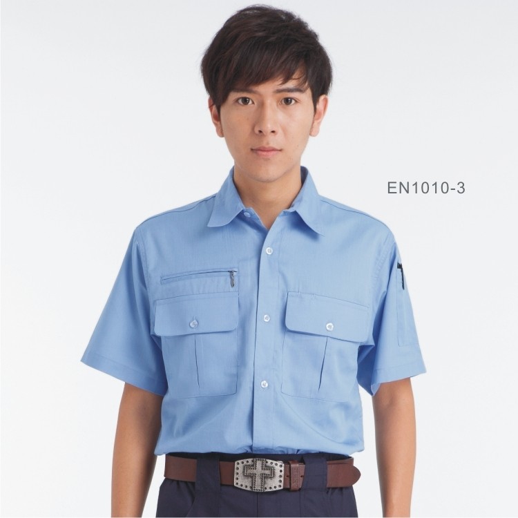 日式短袖工作襯衫1010-1.3