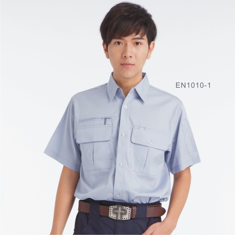 日式短袖工作襯衫1010-1.3