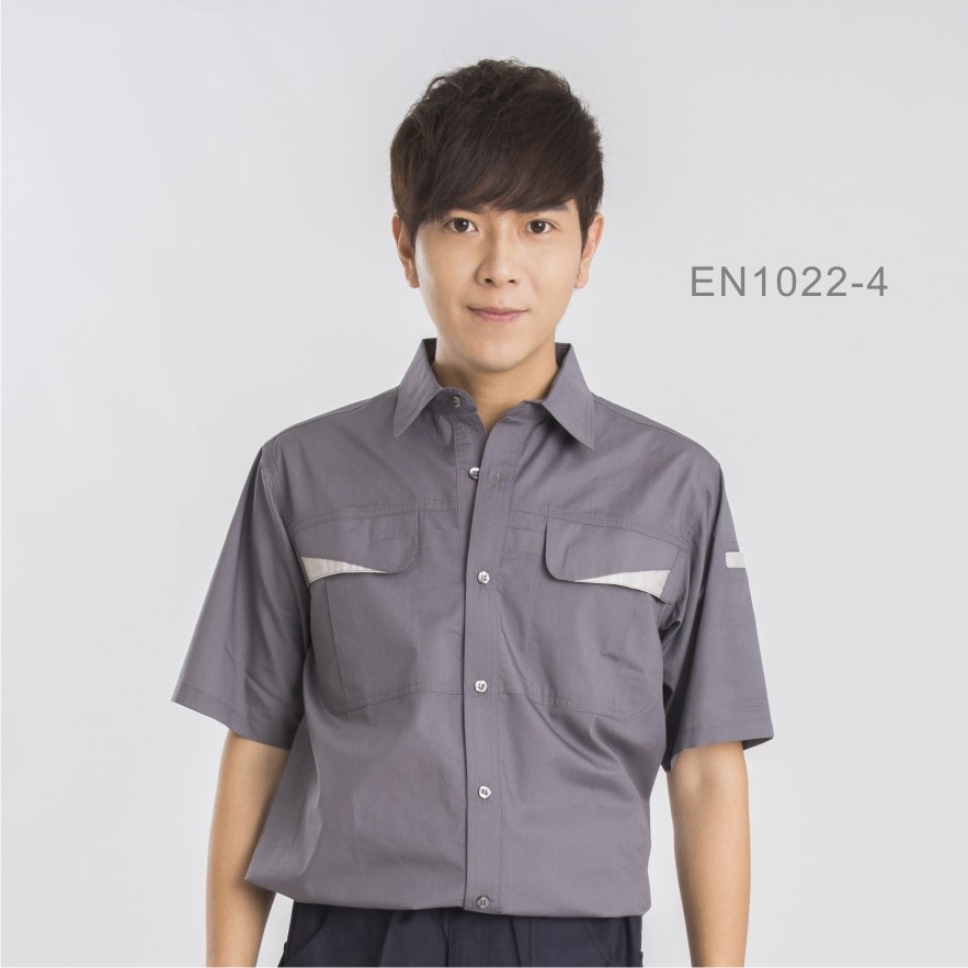 日式反光短袖工作襯衫1022-2.4.6