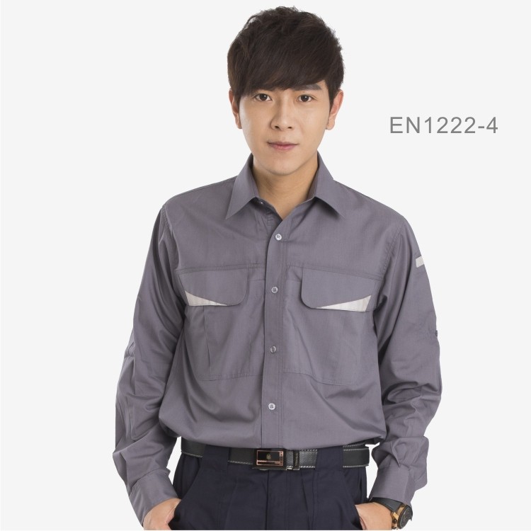 日式反光長袖工作襯衫1222-2.4.6
