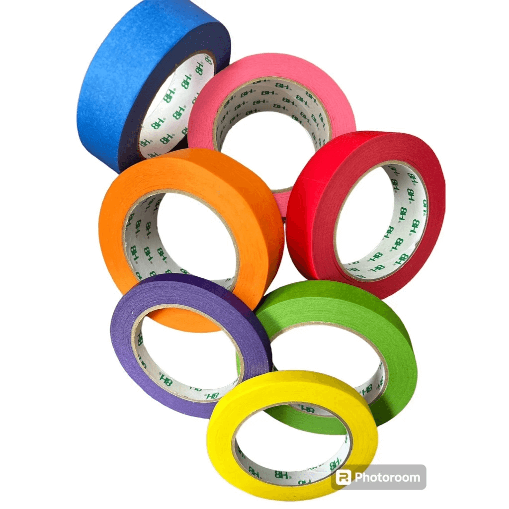 美紋紙膠帶 勞作膠帶 烤漆膠帶 手撕膠帶 美術生專用貼邊美紋膠 噴漆油漆膠 書寫不殘留 膠帶工廠 8H亞洲包裝