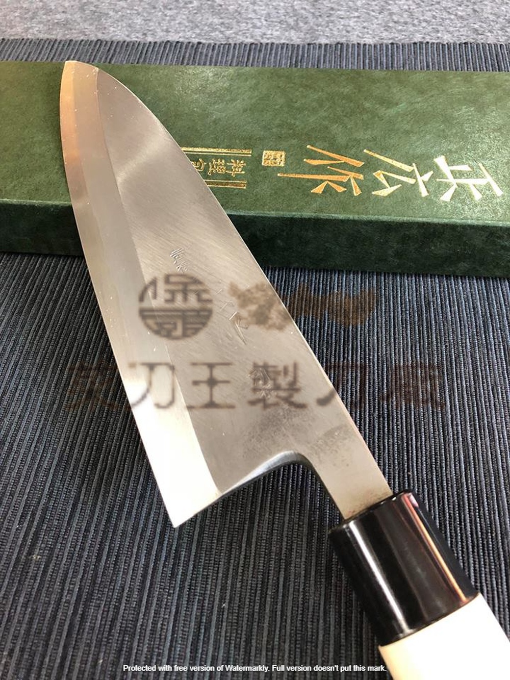 日本 正廣作 別撰 左手出刃 195mm （會銹）