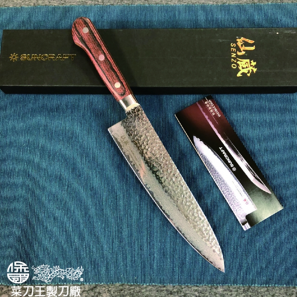 仙蔵大馬士革槌紋主廚刀 210mm