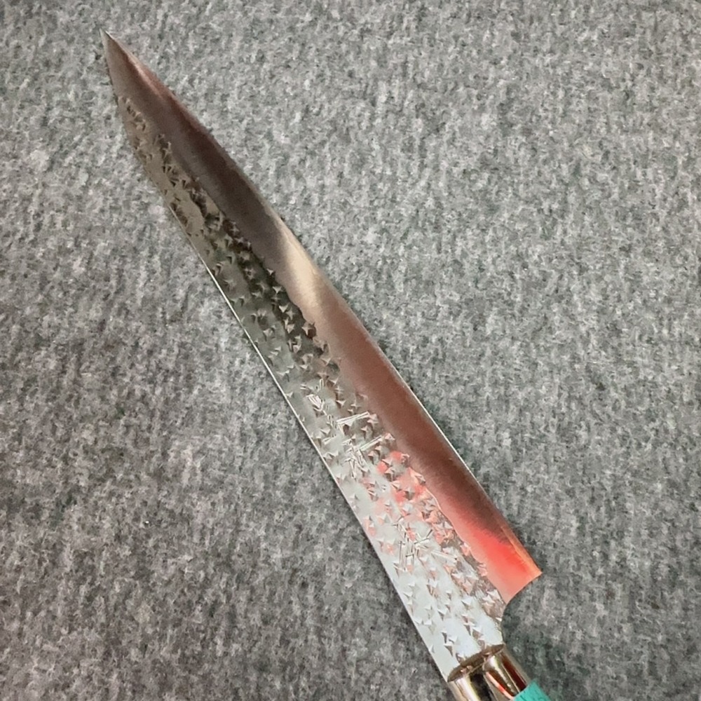 黑崎優 SG2 閃光 銳 洋式綠松石柄 筋引240mm