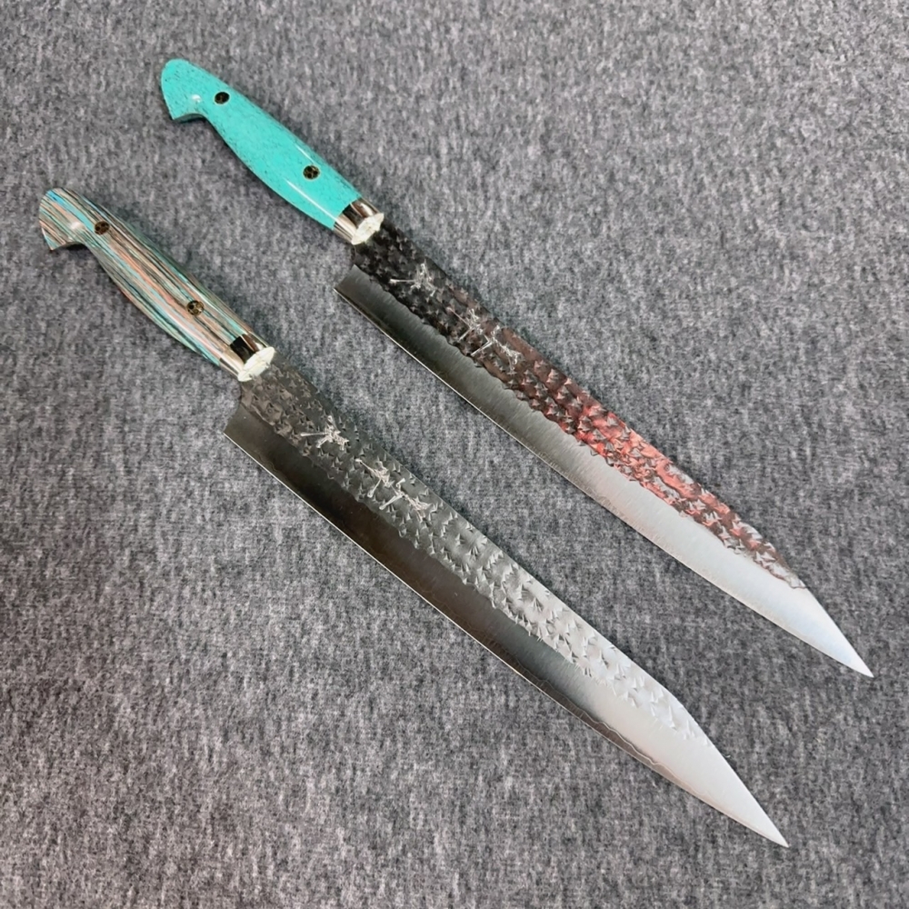 黑崎優 SG2 閃光 銳 洋式綠松石柄 筋引240mm