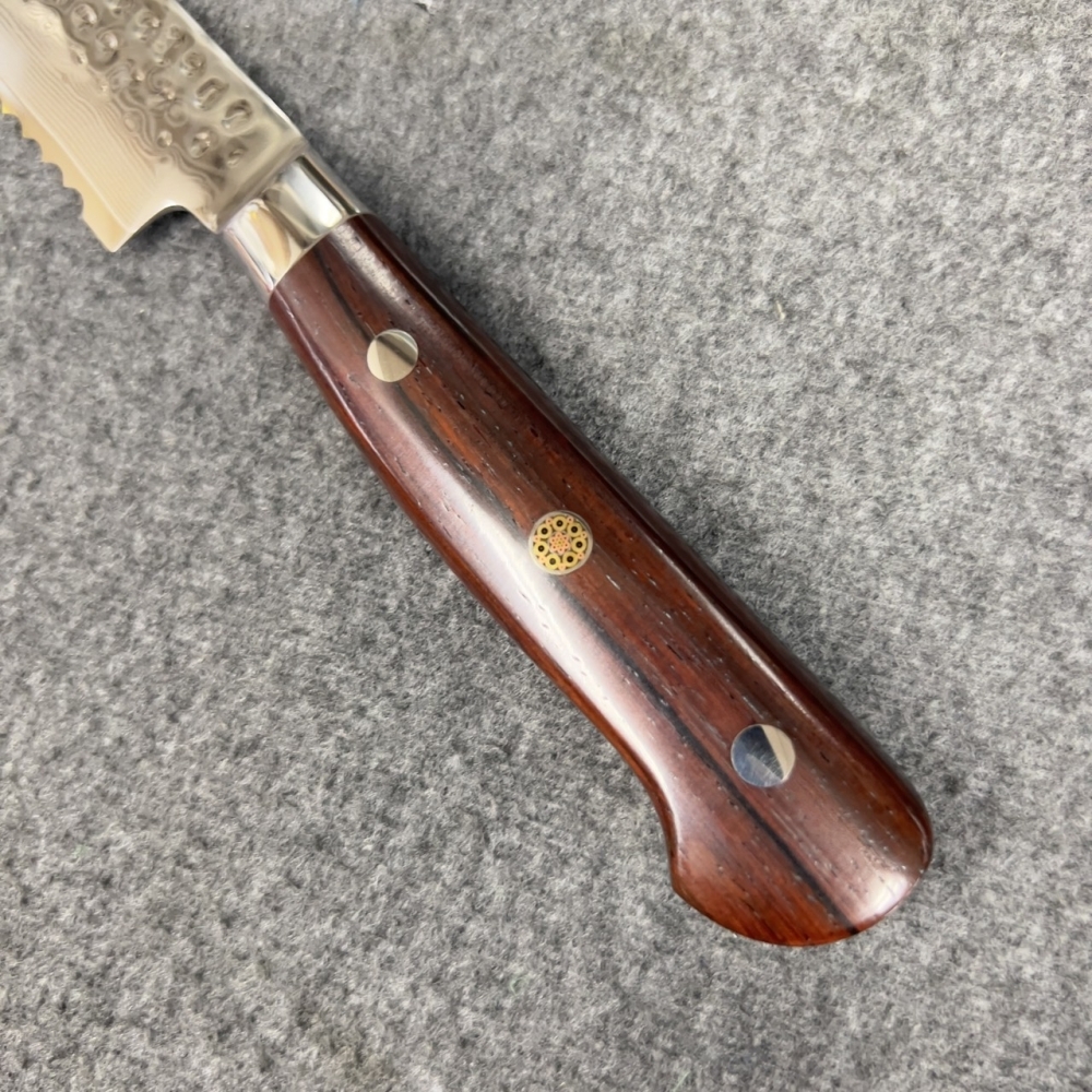 67層大馬士革 鎚紋 麵包刀 21cm