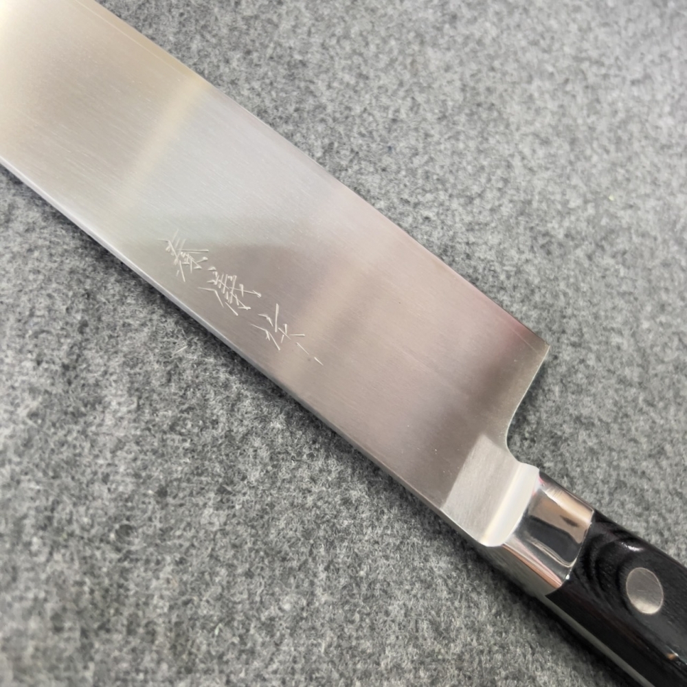 秦儀作口金柄洋式木柄牛刀 300mm