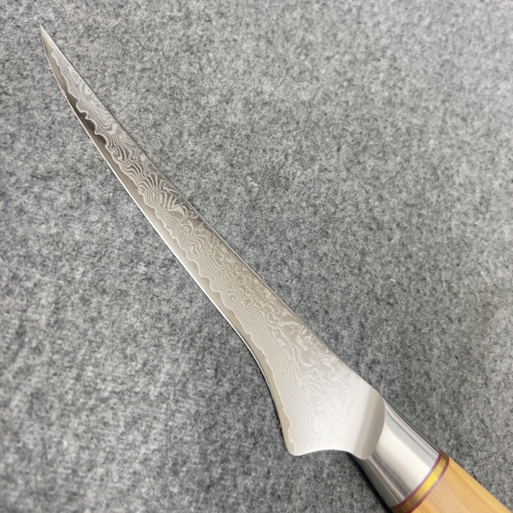 魚刀73層大馬士革鋼18.5cm