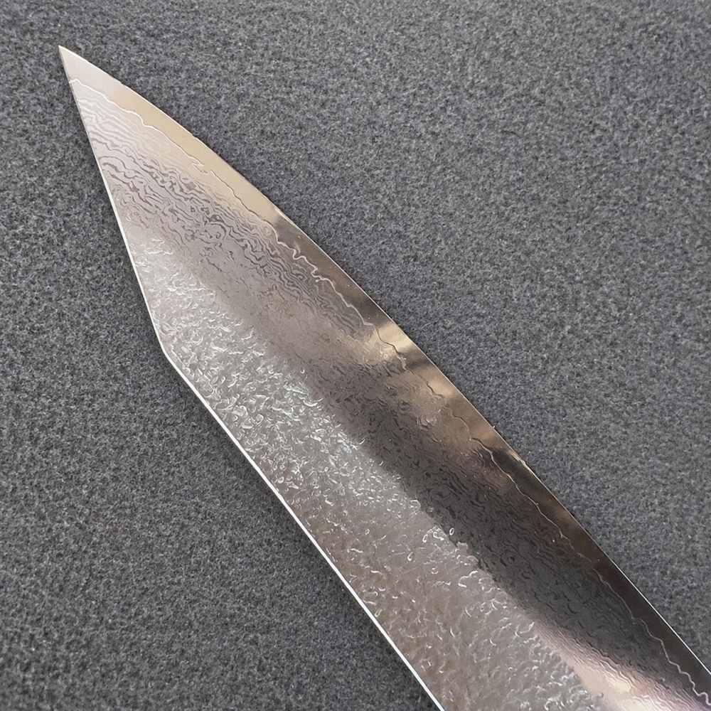 秦儀作VG10W大馬士革犁地劍型牛刀250mm
