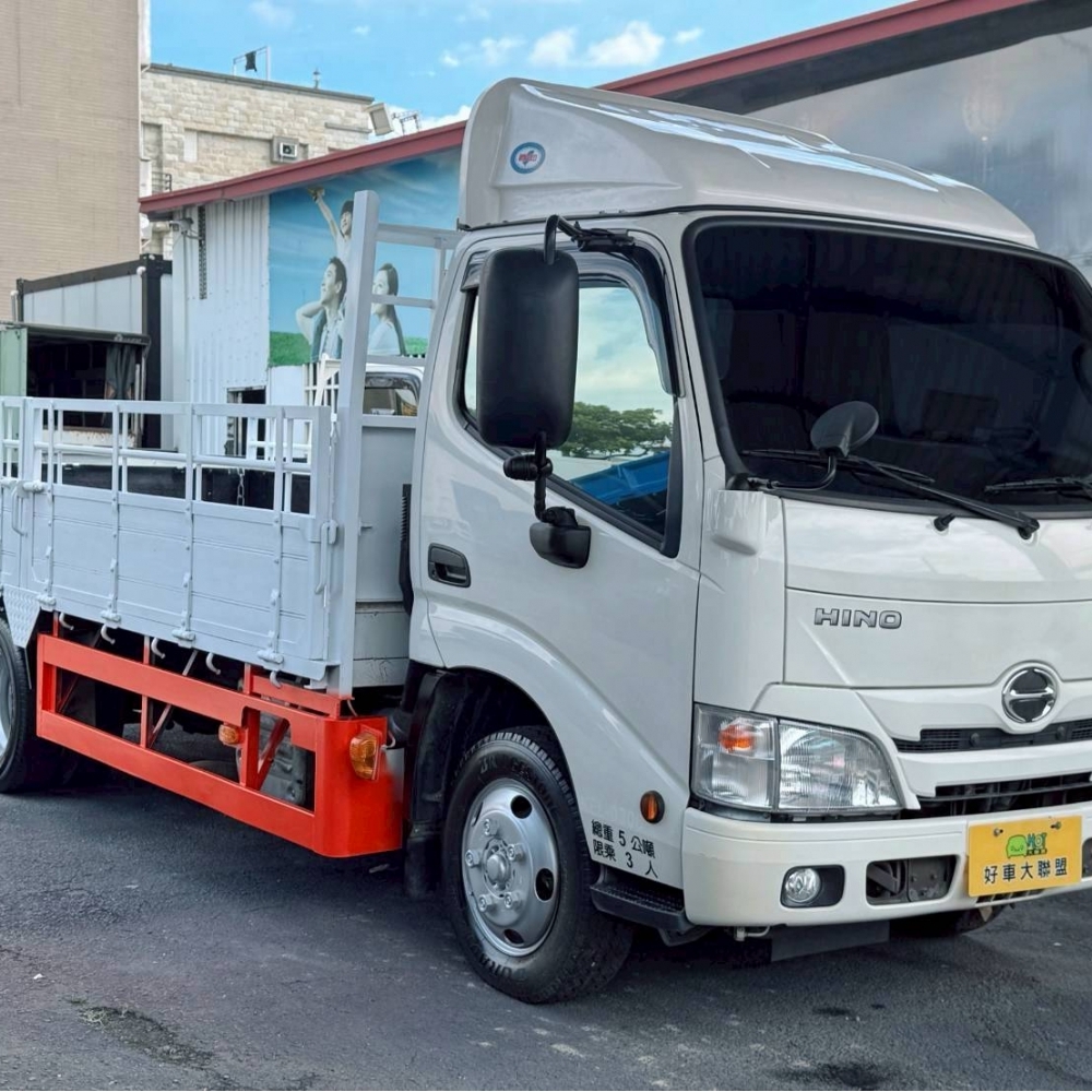 2020年 HINO 300 14尺半 自排 正5噸 原廠保養 中柱四開鐵斗 里程6萬 四錄行車記錄器