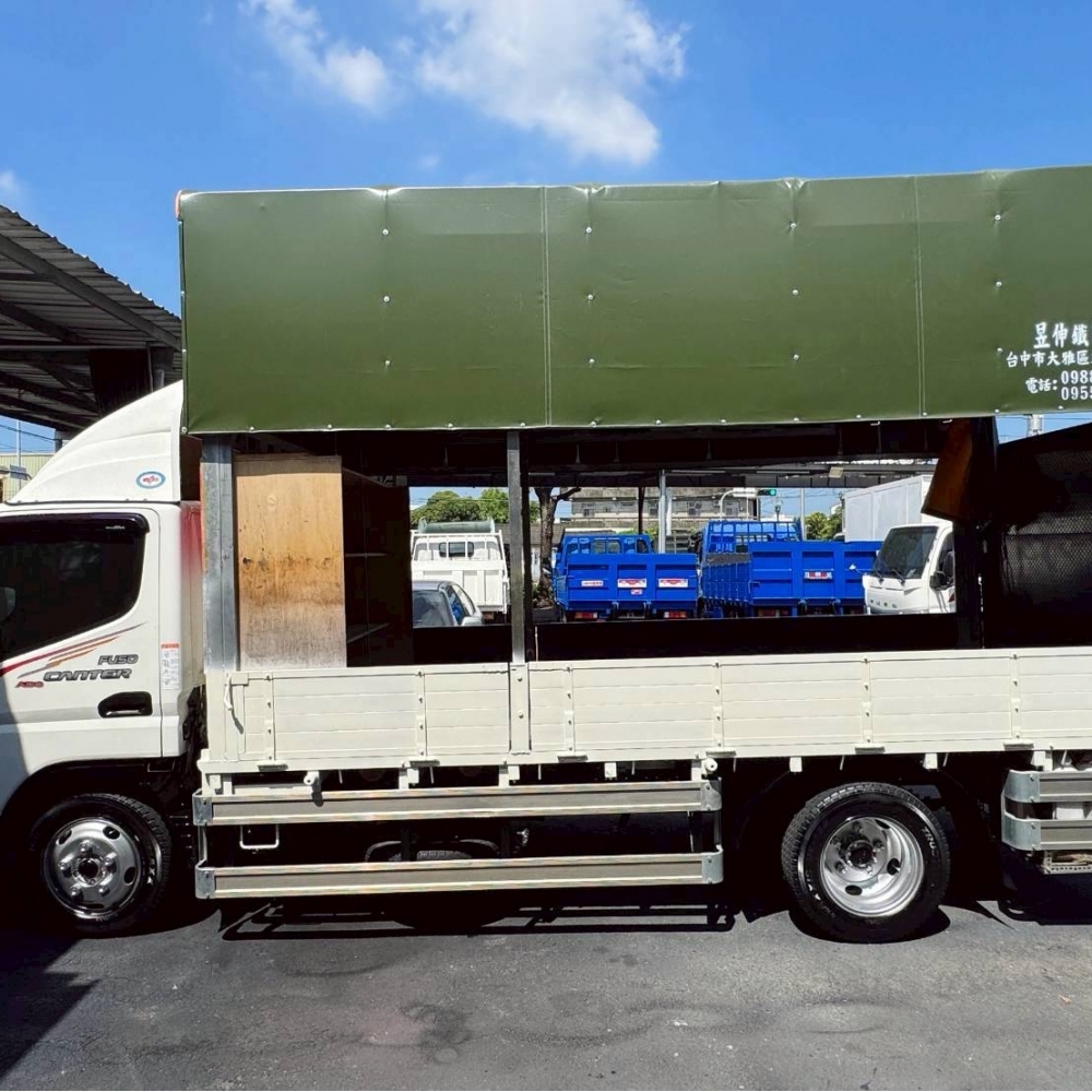 2020年 堅達 正5噸 14尺半 硬頂棚架 超低里程 實跑7000公里 雙芯5尺尾門 原廠保養 原廠四錄