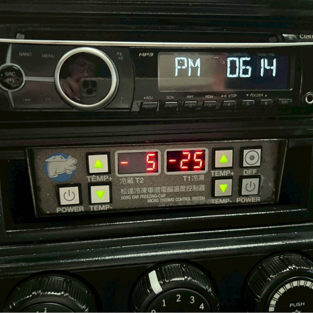 2018年 堅達 11呎半 -25度冷凍車 左右開門 10公分厚廂 雙隔層冷凍廂 松達冷凍機