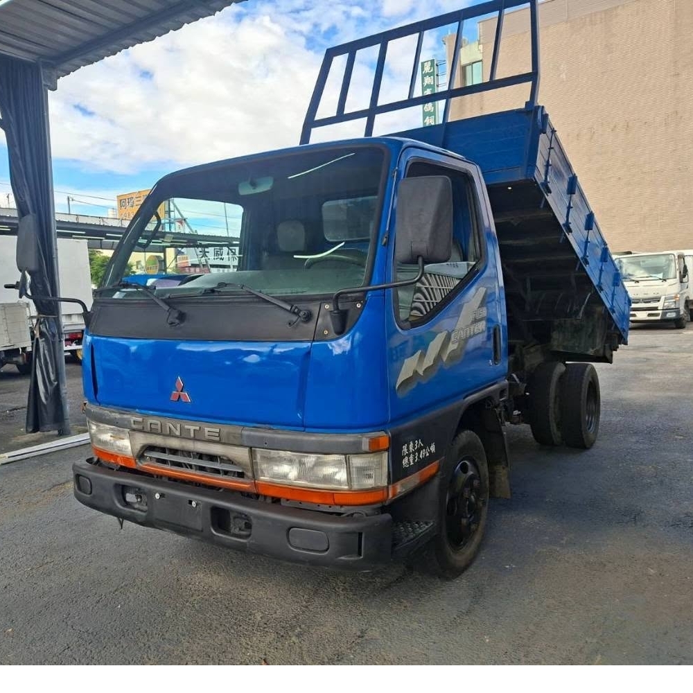 ★ 2002年 三菱 堅達舉斗貨車 藍 ( 10.5尺 ) 里程23萬