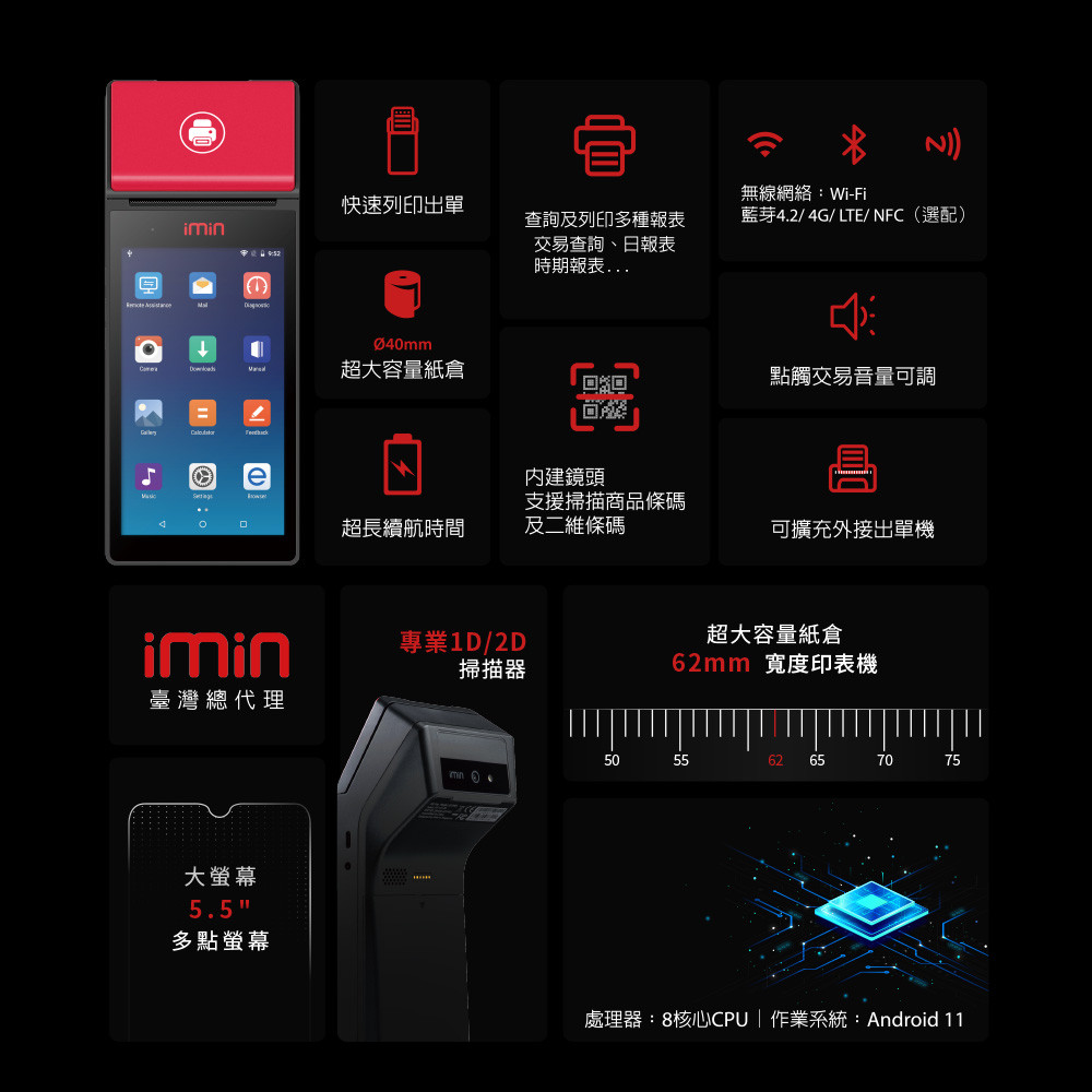 iMin M2手持收銀設備