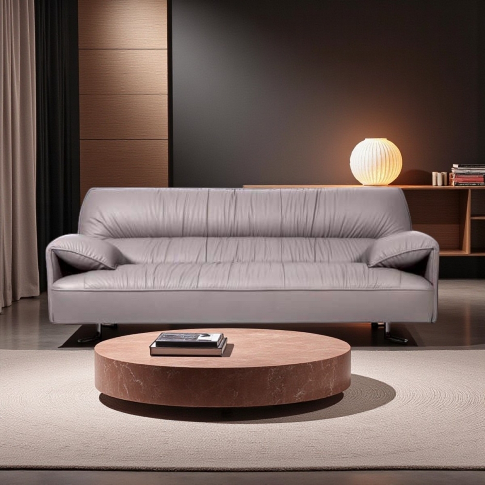 801半牛皮沙發3人