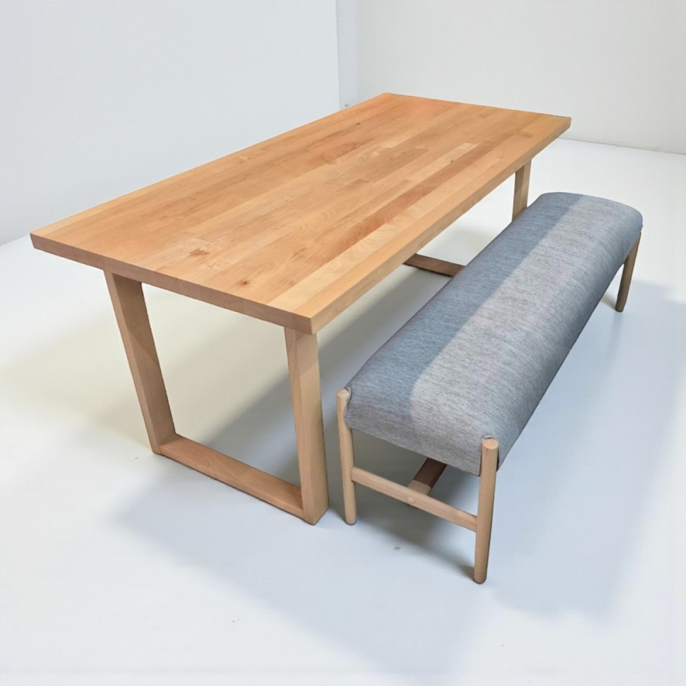 簡約風實木餐桌椅套組