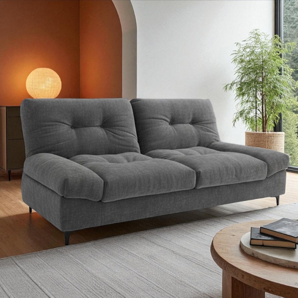灰色布綿雲沙發床