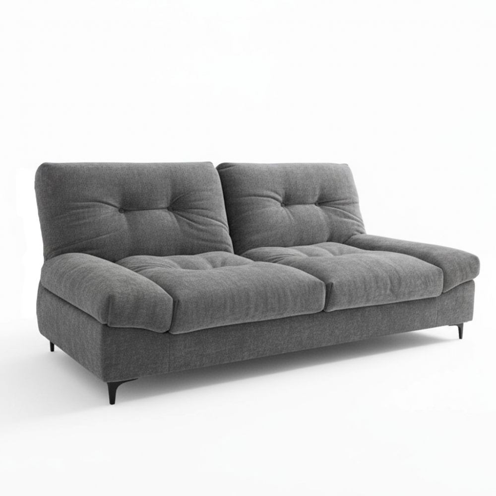 灰色布綿雲沙發床