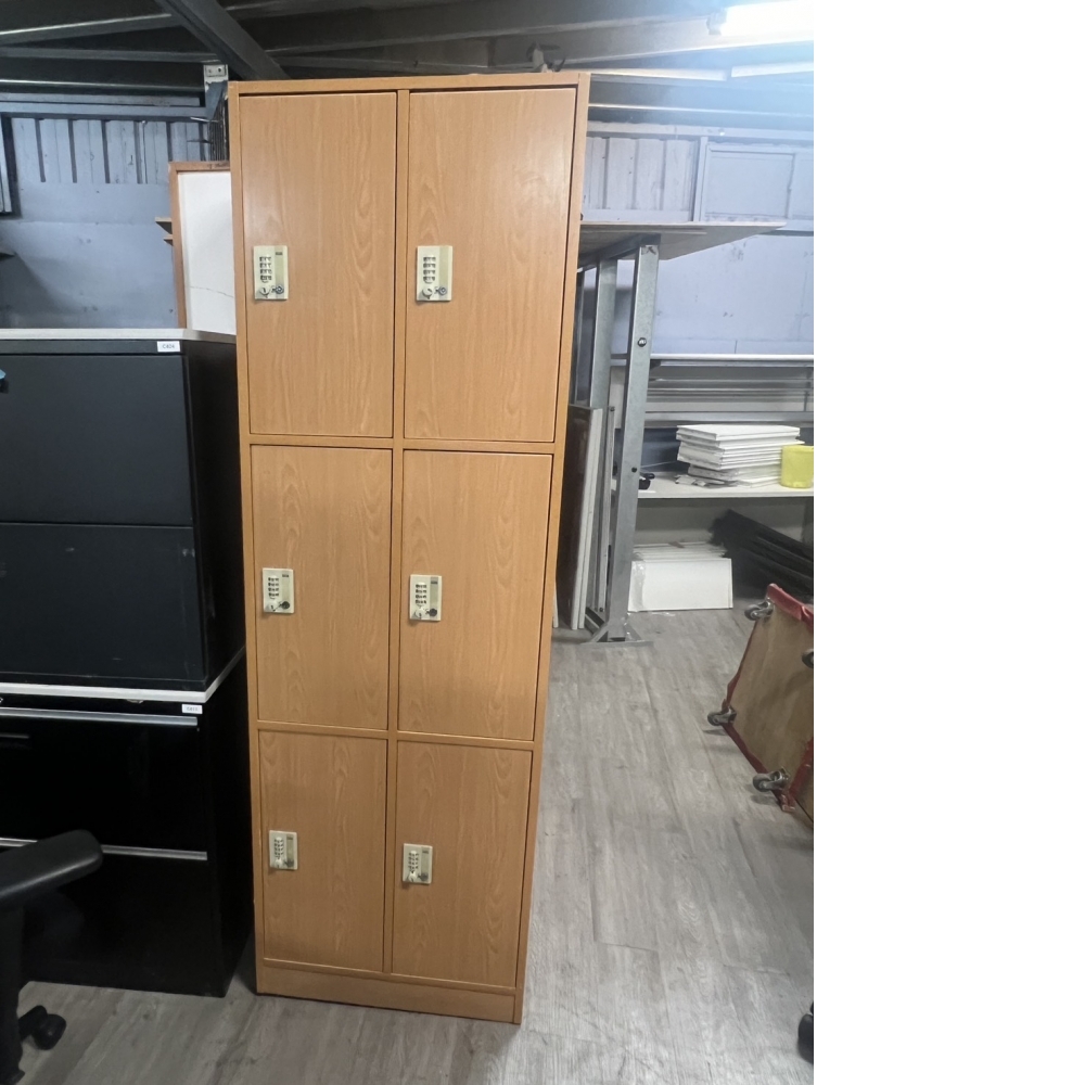 【二手出清】九格/六格木紋儲物櫃｜開放式收納櫃 (無法上鎖)