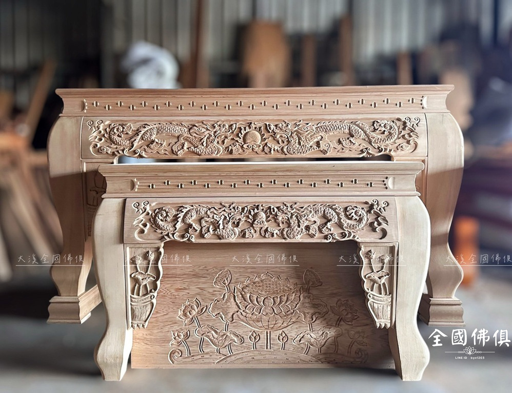 漢式雙龍+蓮花桌裙