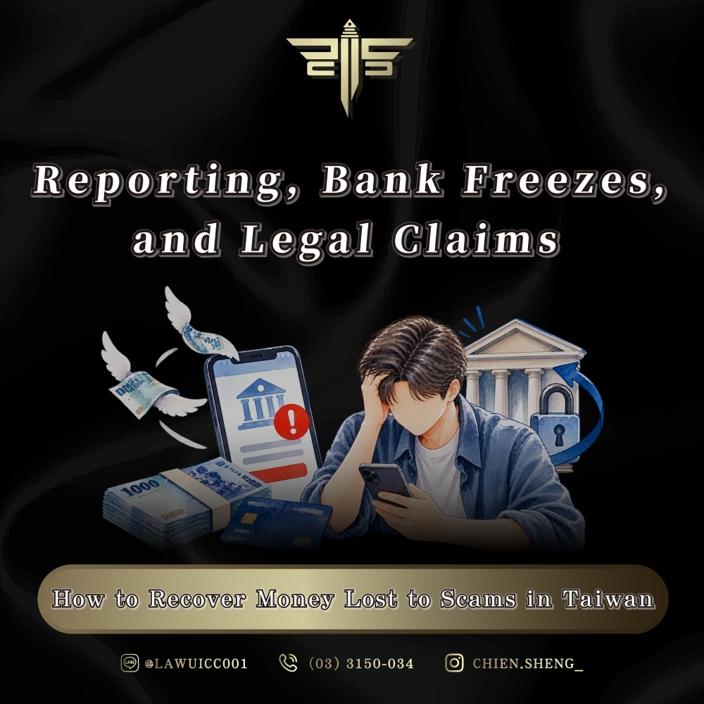 How to Recover Money Lost to Scams in Taiwan: Reporting, Bank Freezes, and Legal Claims