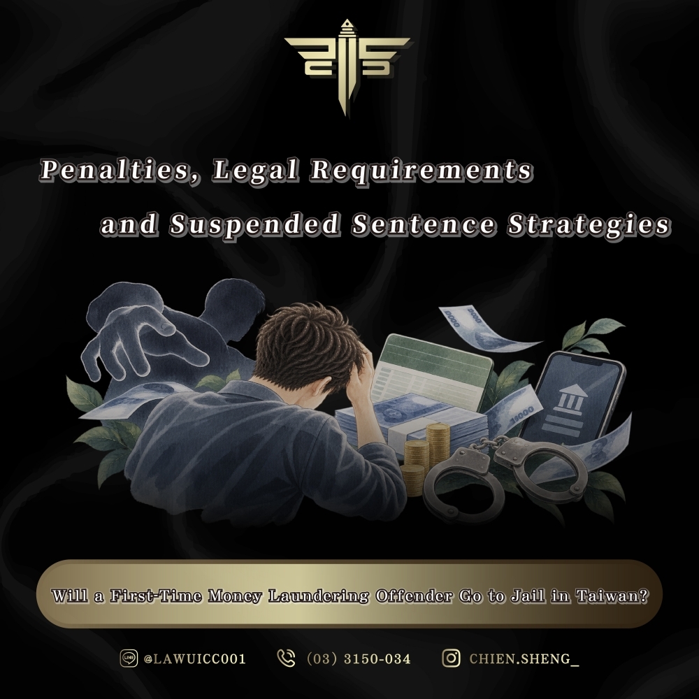 Will a First-Time Money Laundering Offender Go to Jail in Taiwan? Penalties, Legal Requirements, and Suspended Sentence Strategies