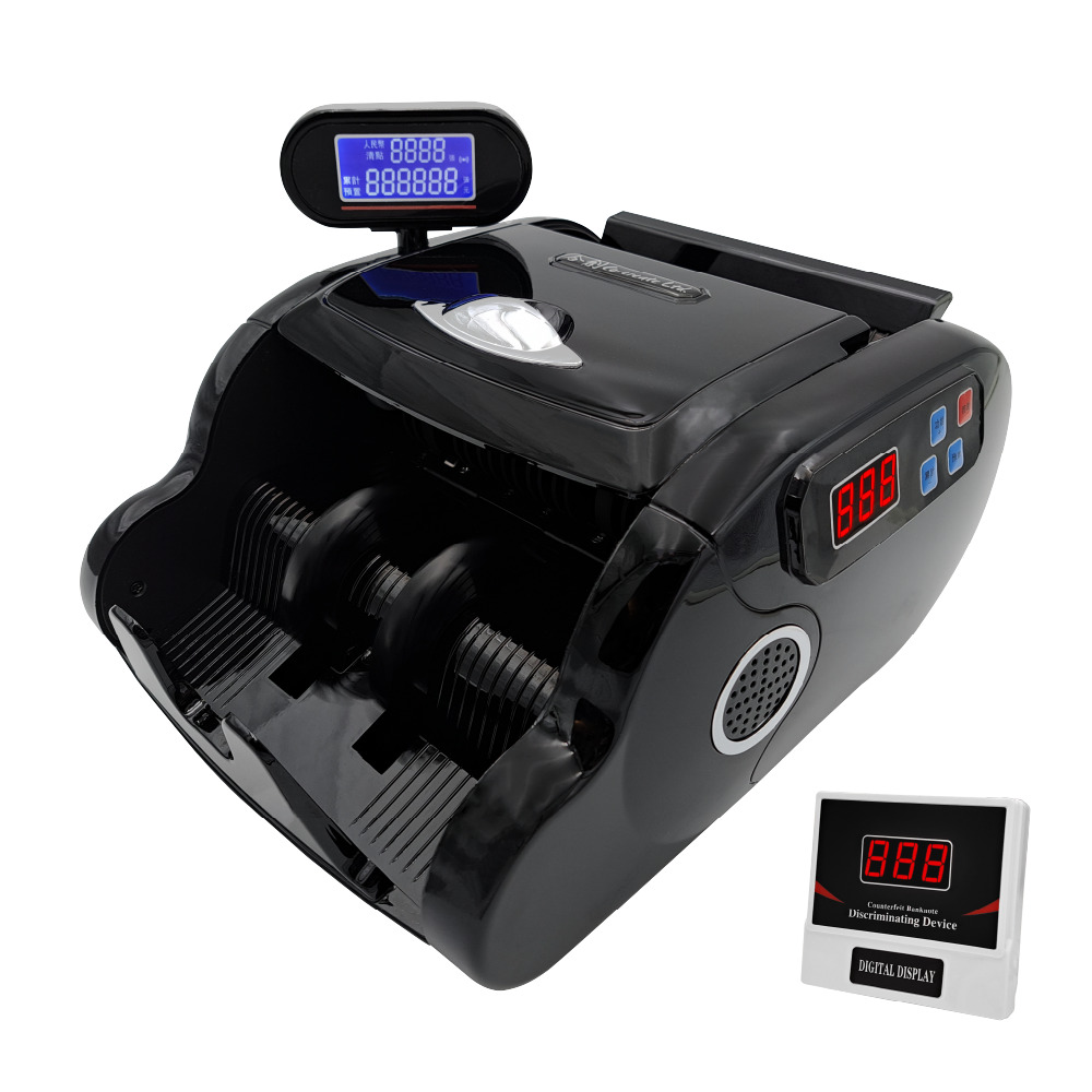 雙屏輕巧款|Mo-6888翡翠型『送外顯+防塵套+保固一年』驗鈔機/點鈔機/數鈔機/點驗鈔機