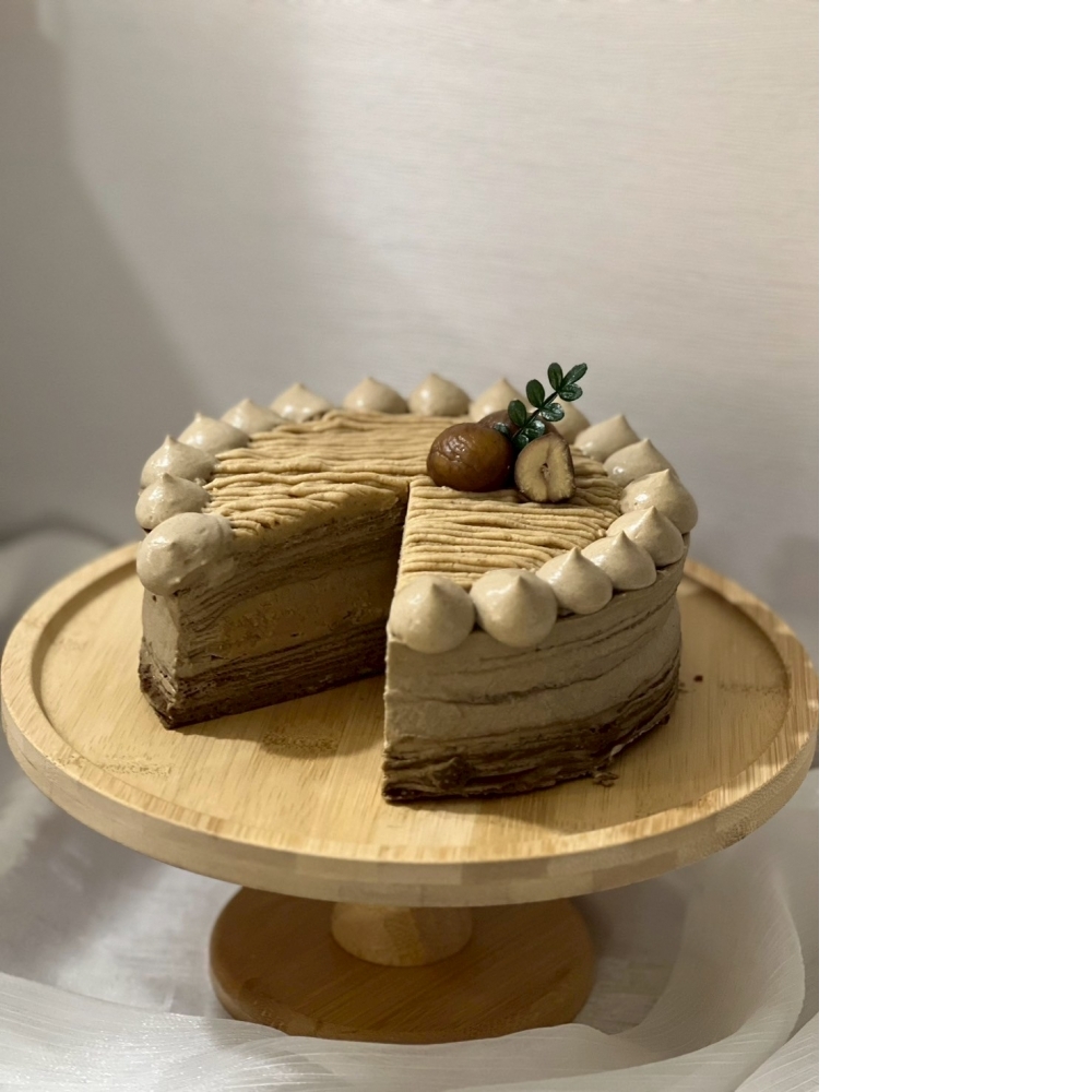 焙茶栗香千層蛋糕