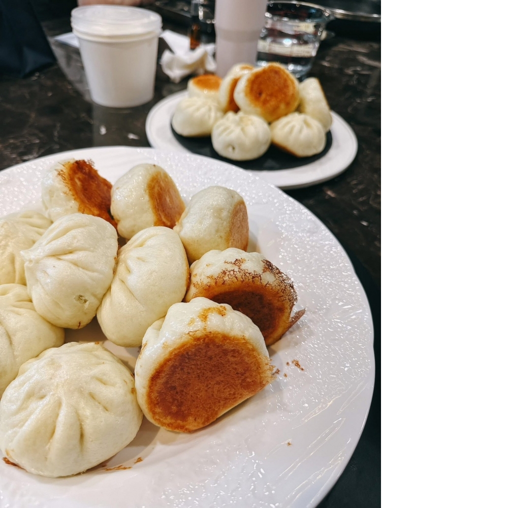 鮮肉蔥燒水煎包
