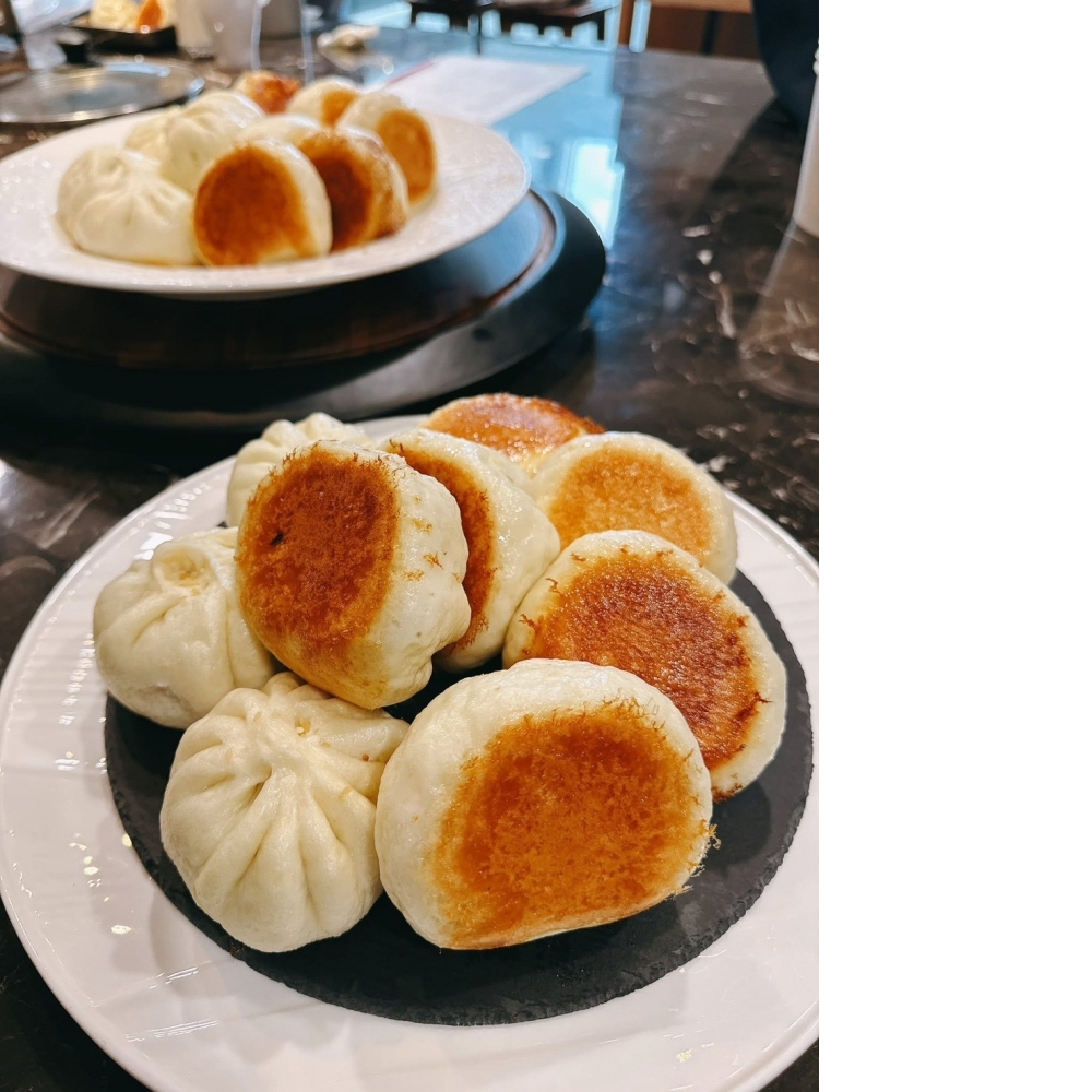 鮮肉蔥燒水煎包