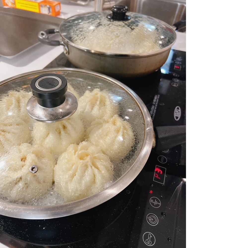 鮮肉蔥燒水煎包