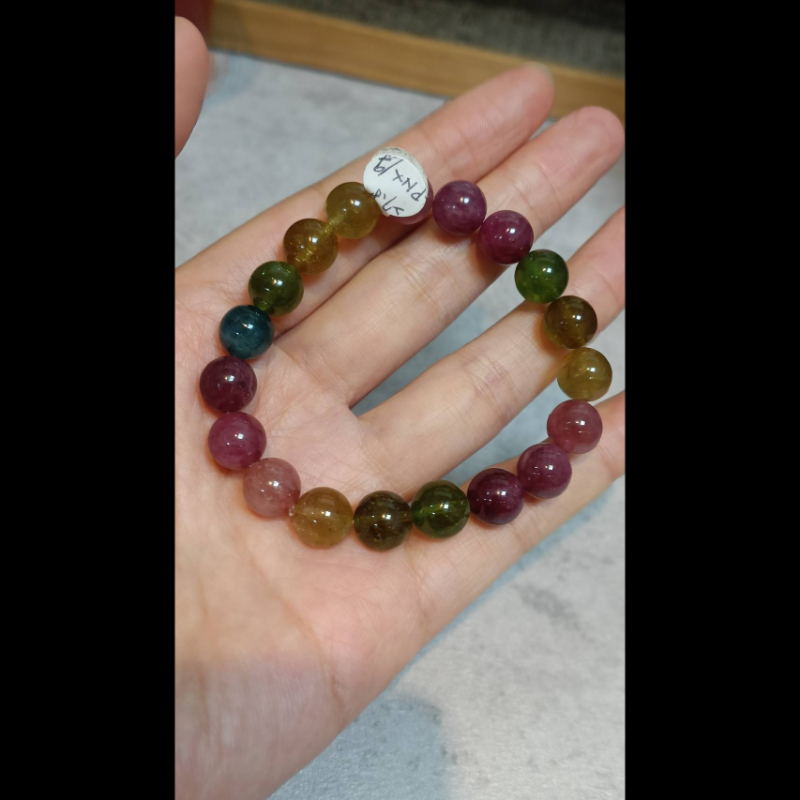 精品高冰亮透彩色幽靈手珠