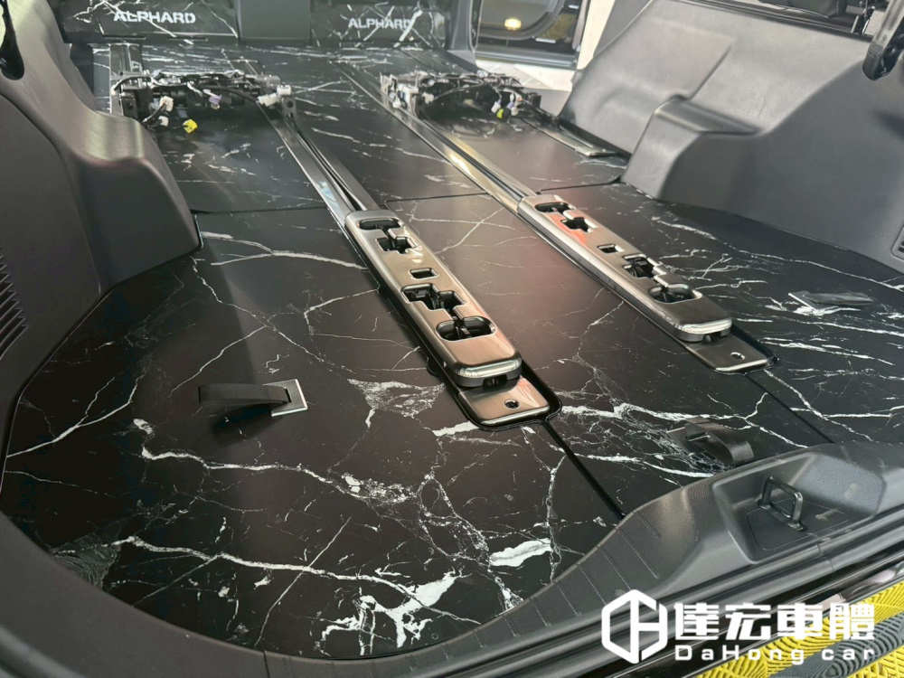 Toyota Alphard 阿法 30系 35系 40系 尊榮 客製化 高品質 超耐磨 防刮 鋁地板 大理石紋 地板 包含迎賓踏板 地板百款紋路樣式供挑選 