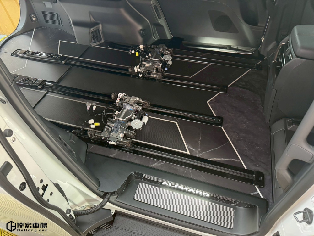 Toyota Alphard 阿法 30系 35系 40系 尊榮 客製化 高品質 超耐磨 防刮 鋁地板 大理石紋 地板 包含迎賓踏板 地板百款紋路樣式供挑選 