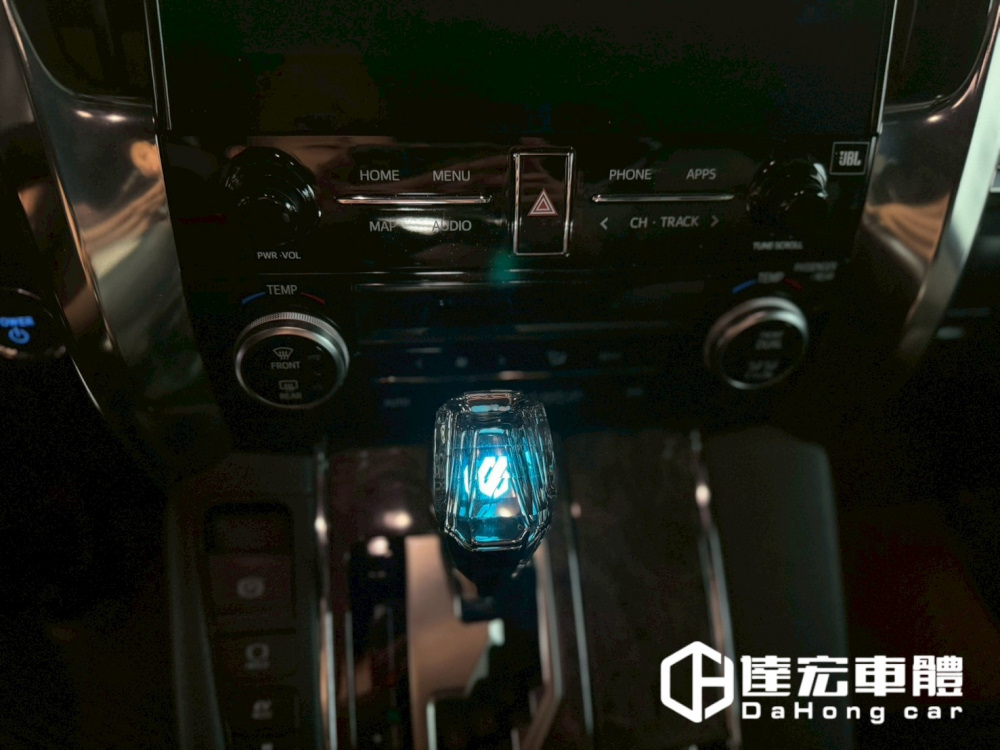 Toyota Alphard 阿法 30系 35系 七彩水晶排檔頭 觸摸變色  色彩漸變 可充電