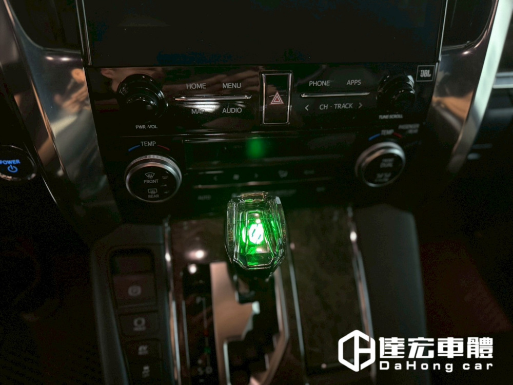 Toyota Alphard 阿法 30系 35系 七彩水晶排檔頭 觸摸變色  色彩漸變 可充電