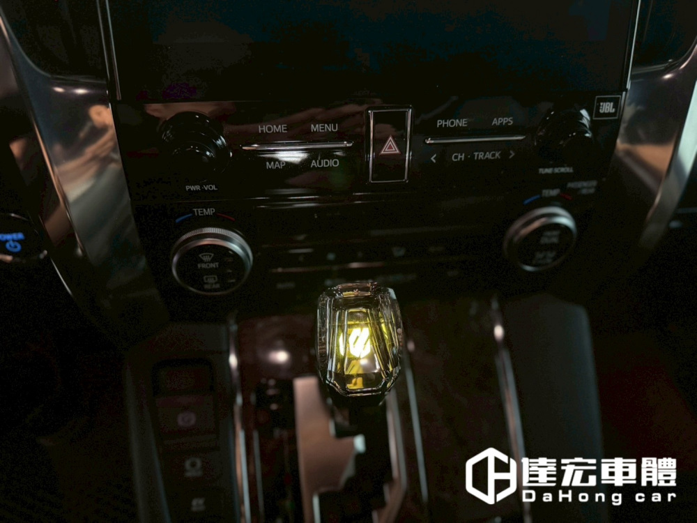 Toyota Alphard 阿法 30系 35系 七彩水晶排檔頭 觸摸變色  色彩漸變 可充電