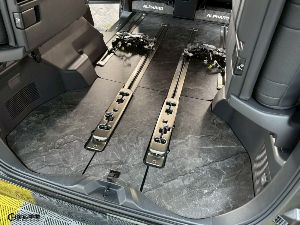 Toyota Alphard 阿法 30系 35系 40系 尊榮 客製化 高品質 超耐磨 防刮 鋁地板 大理石紋 地板 包含迎賓踏板 地板百款紋路樣式供挑選 