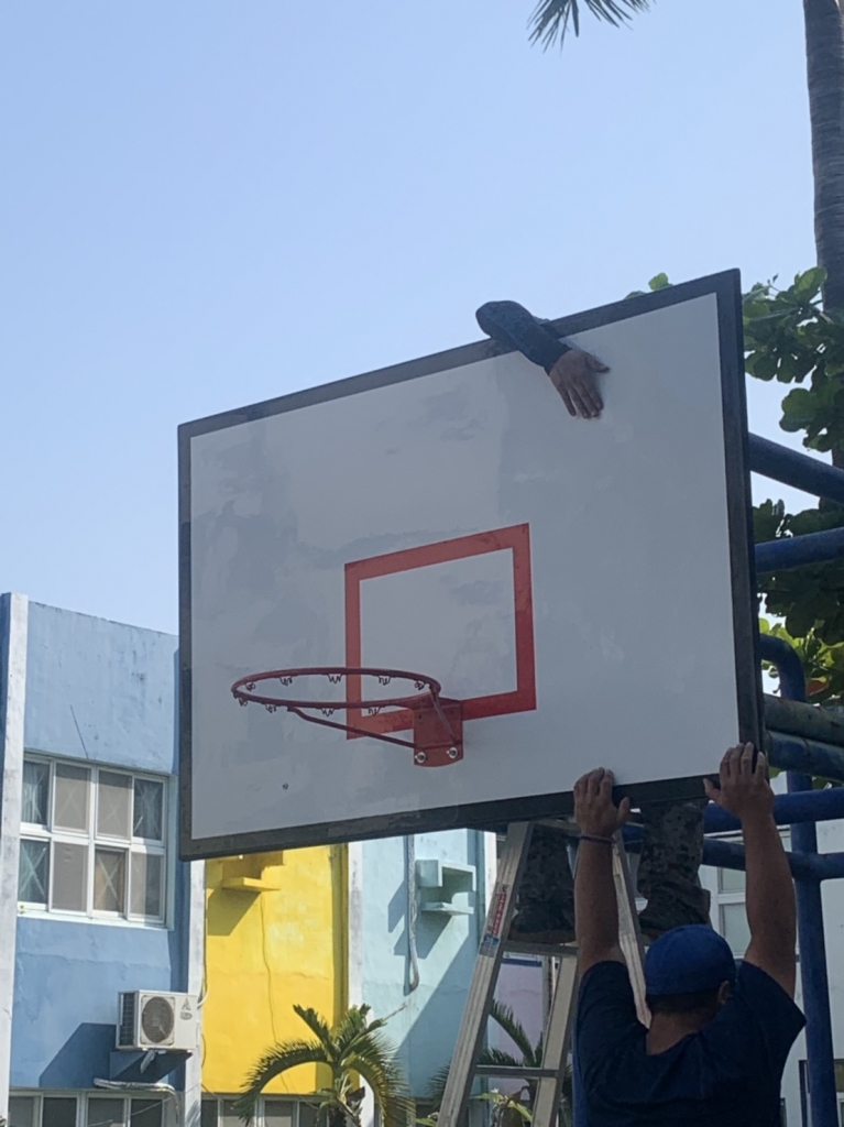 籃球板施做/壓克力/玻璃纖維