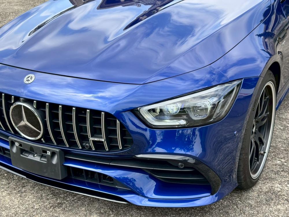 賽道美學2020 AMG GT53 4Door特殊漆藍百萬選配五鍵滿按摩冷熱椅夜色跑排