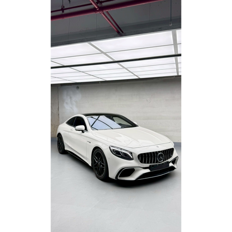陸上遊艇2018 M-AMG S63 COUPE鑽石白五鍵大滿配23P碳纖維香氛按摩冷熱椅OLED