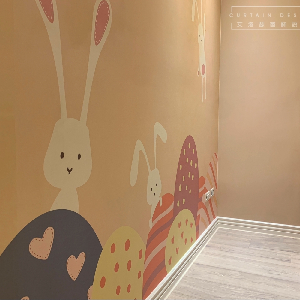 八德窗簾壁紙推薦 | 客製化大圖輸出兒童房壁紙壁布 無甲醛健康好品質