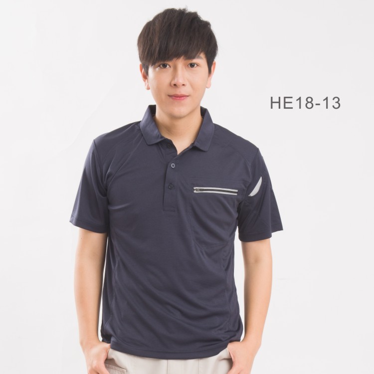 HE18-13 3M反光短袖吸濕排汗POLO衫