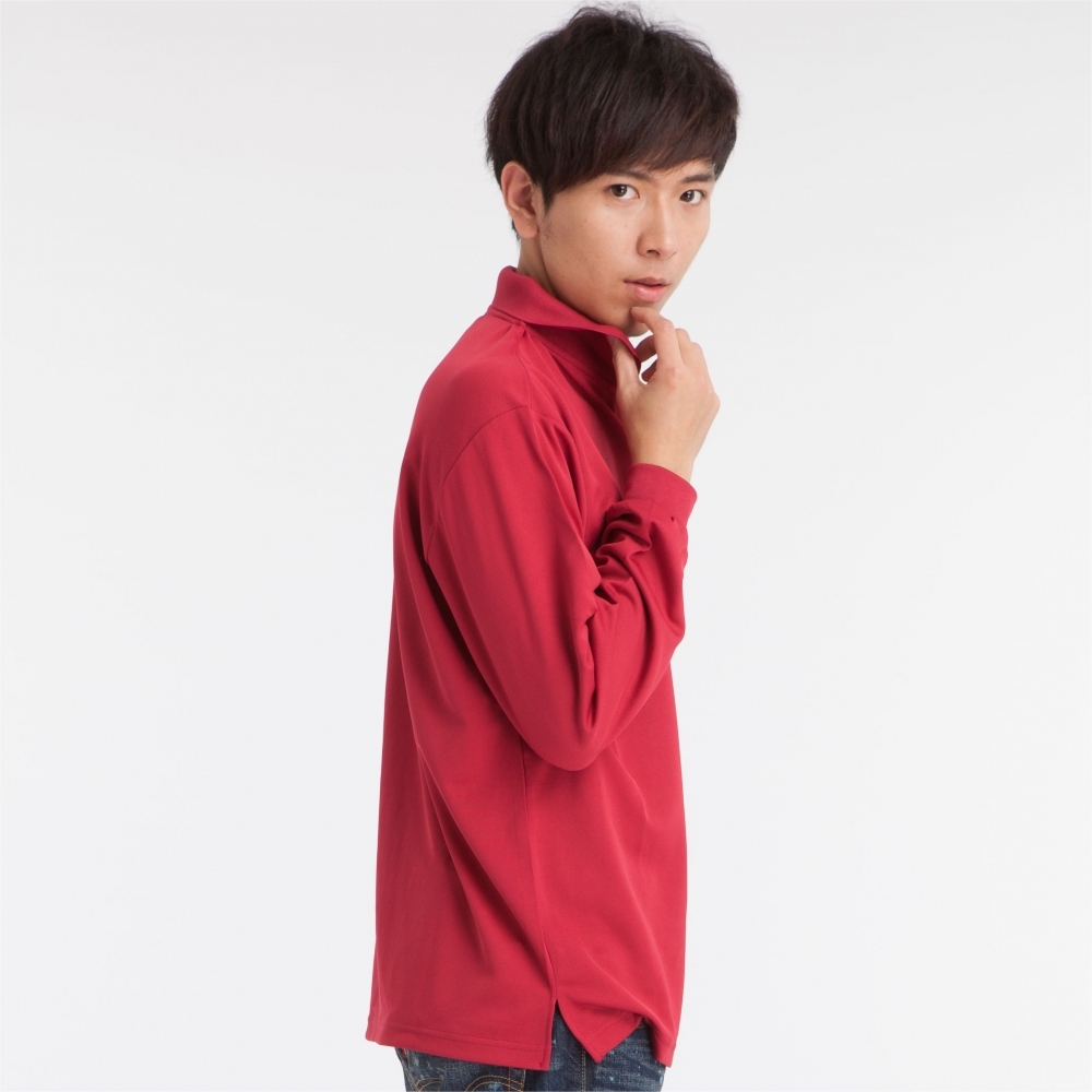 QJ121-7 長袖吸排POLO衫