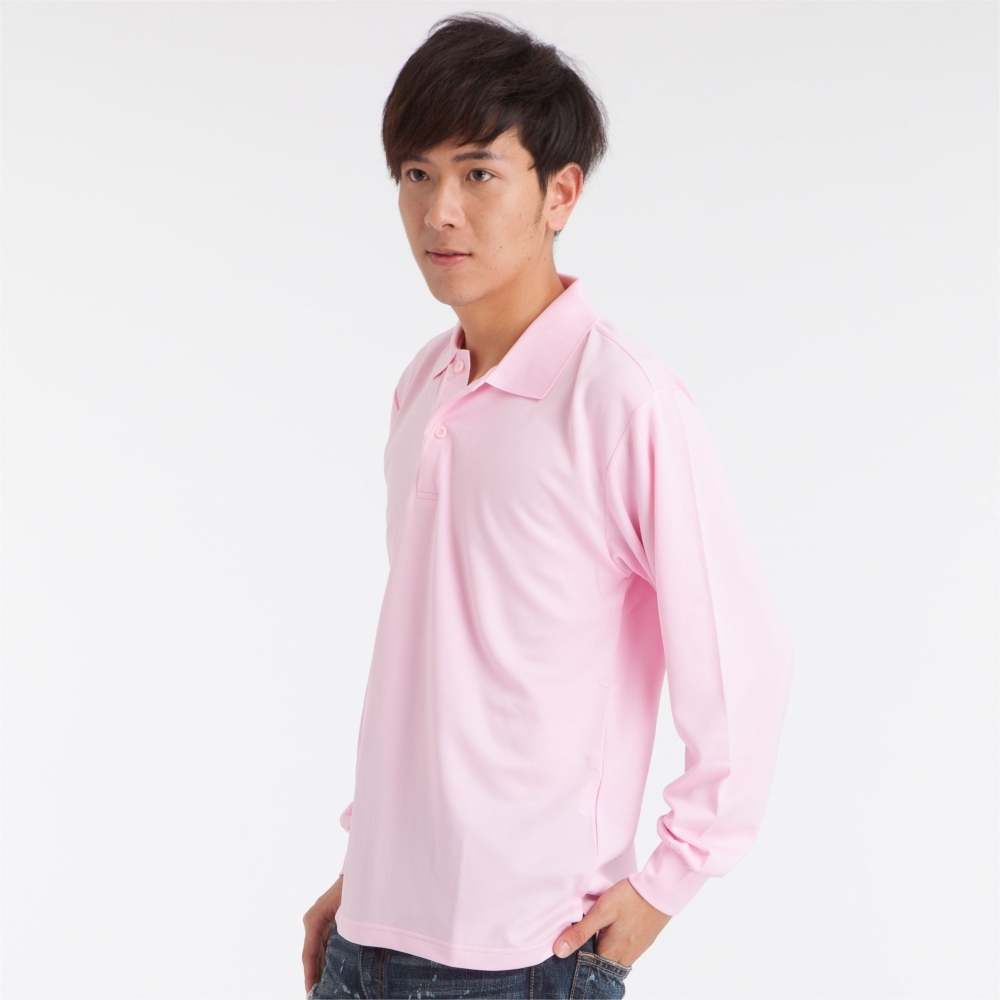 QJ121-11 長袖吸排POLO衫
