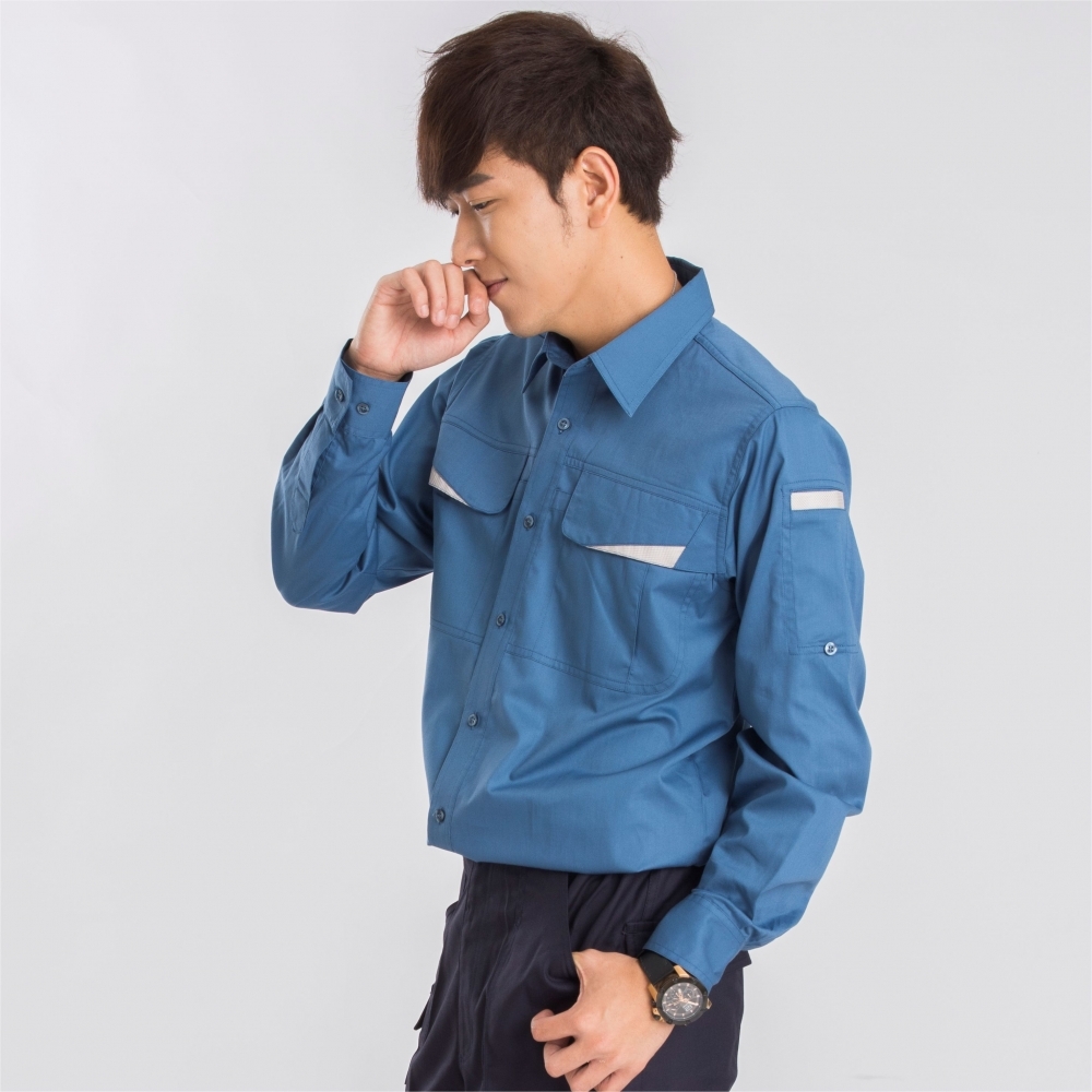 EN1222-2 日式反光長袖工作襯衫