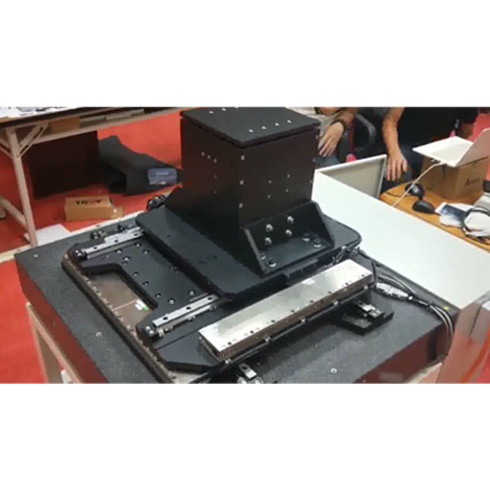 Hollow precision XY motion positioning stage