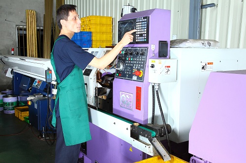 CNC lathe processing equipment